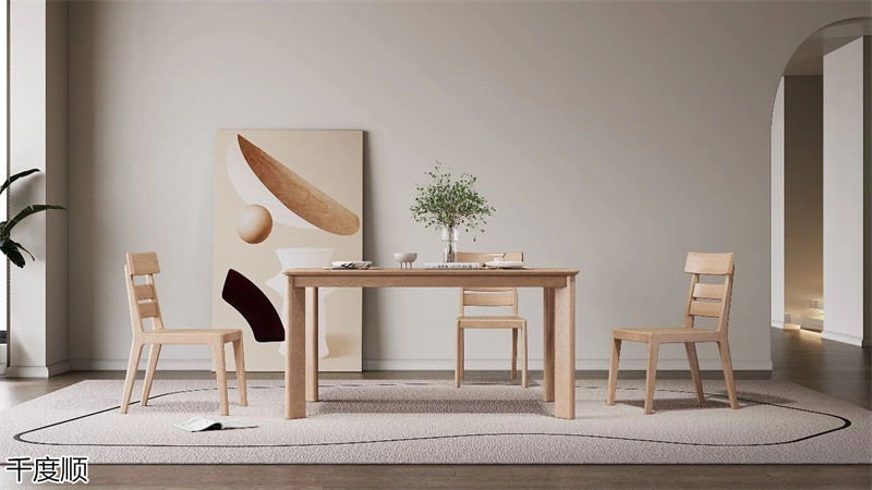 千度順奶油風白蠟木家具