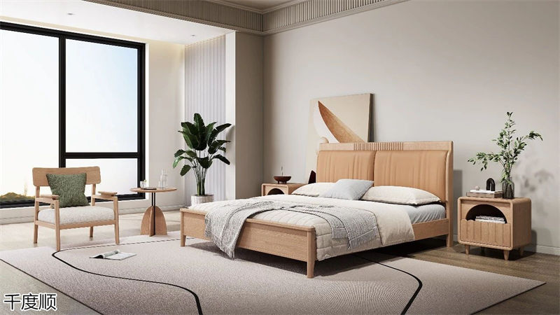 千度順奶油風白蠟木家具