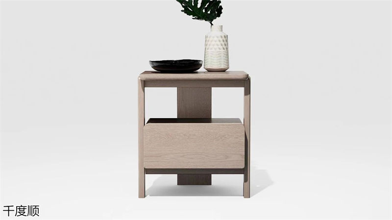 千度順奶油風白蠟木家具