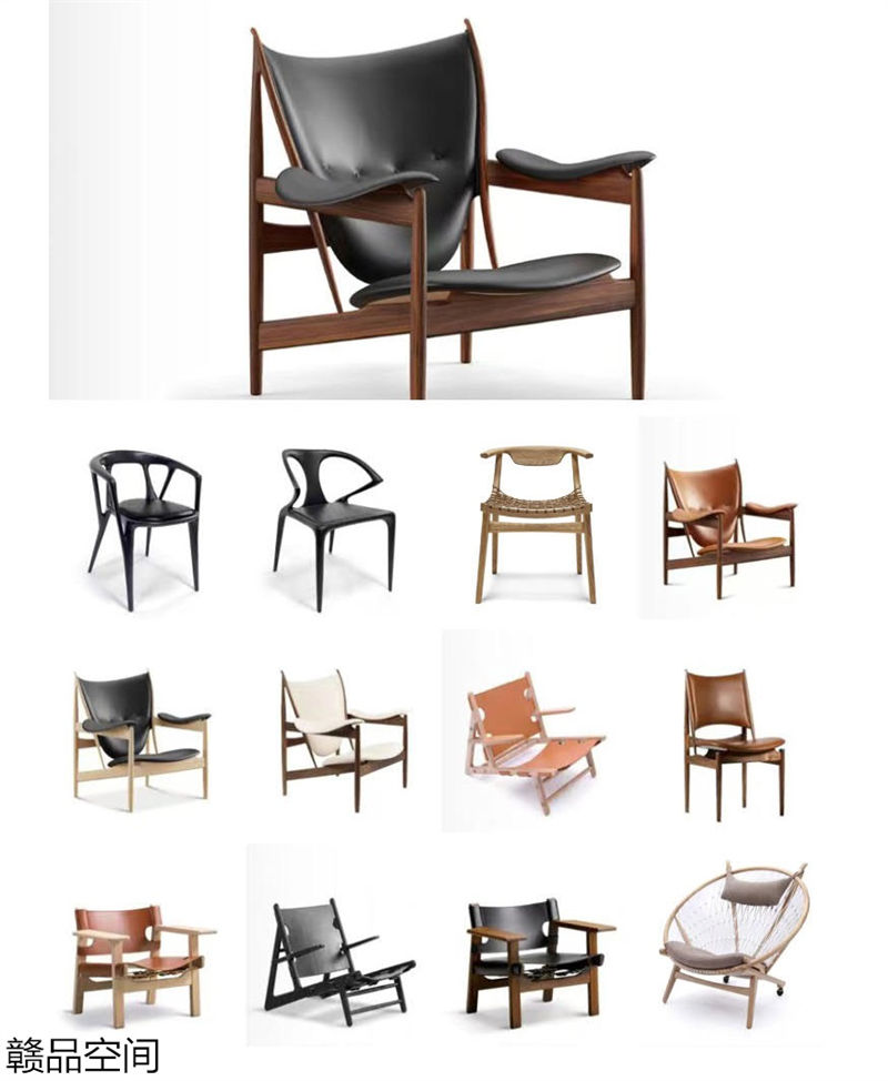 贛品空間 設(shè)計(jì)師網(wǎng)紅款實(shí)木休閑椅