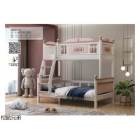 松鼠兄弟青少年兒童家具,南康實木子母床,原木兒童床、軟體床,江西錦瑞家具廠家