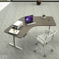 啟辰智能異形轉角電動升降辦公電腦桌