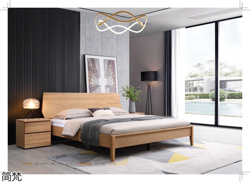 簡梵意式極簡白蠟木