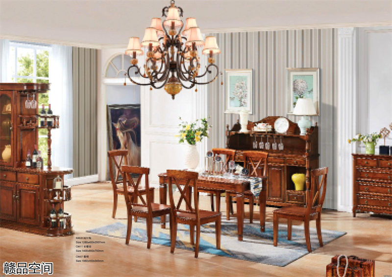 贛品空間胡桃色系列美式家具