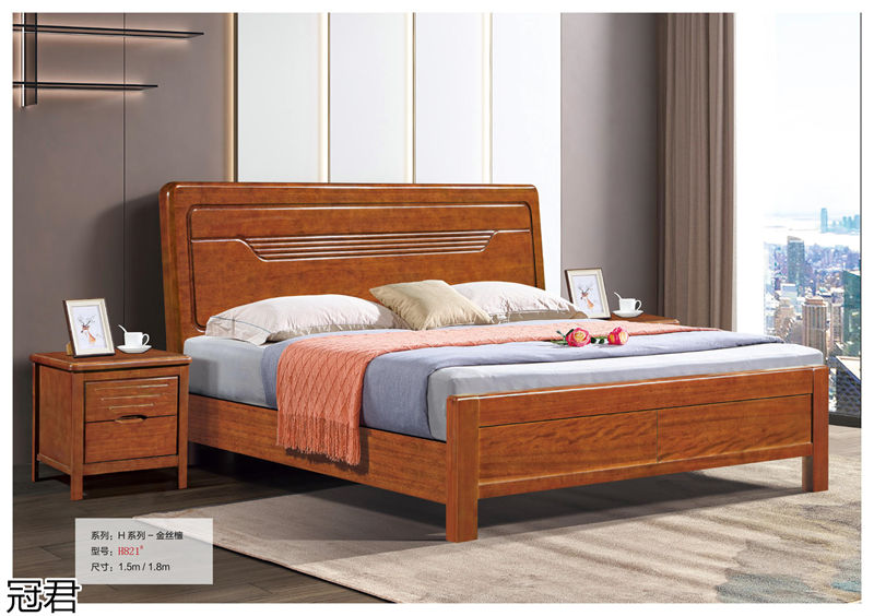 冠君實木床