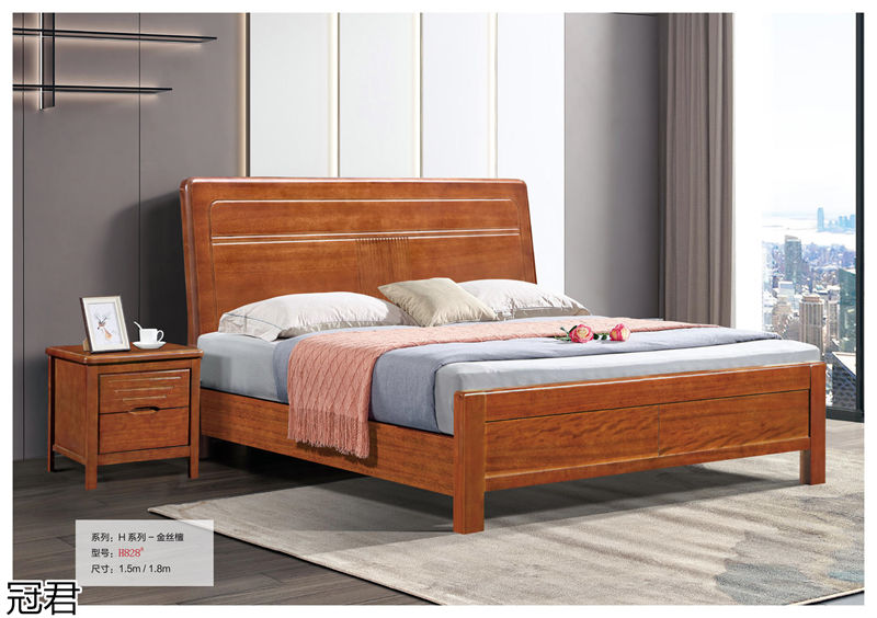 冠君實木床