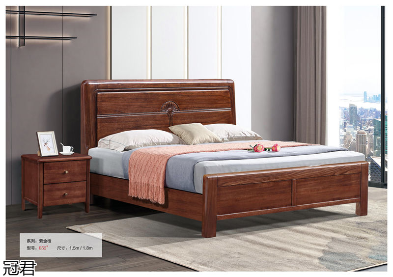 冠君實木床