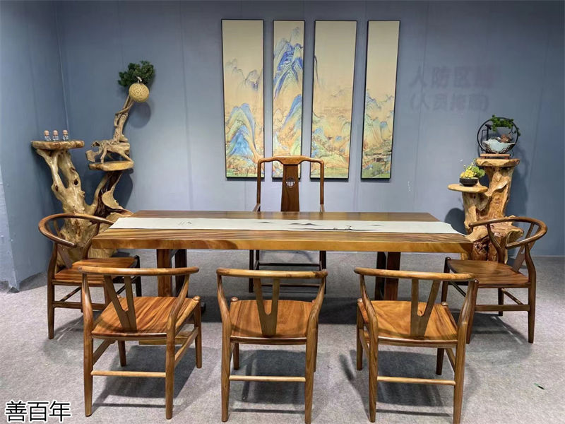 善百年原木大板茶臺