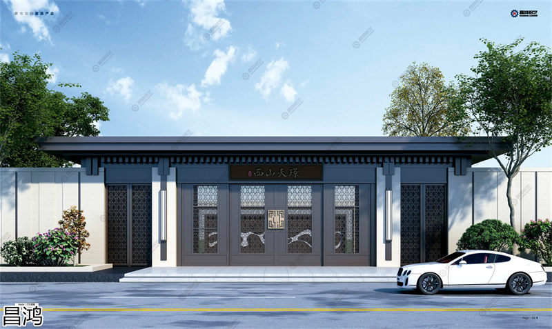 昌鴻鋁藝別墅庭院大門、陽臺護欄、鋅鋼欄桿、樓梯扶手