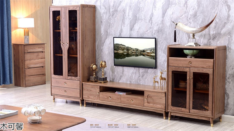 木可馨現代輕奢風格北美白蠟木套房家具