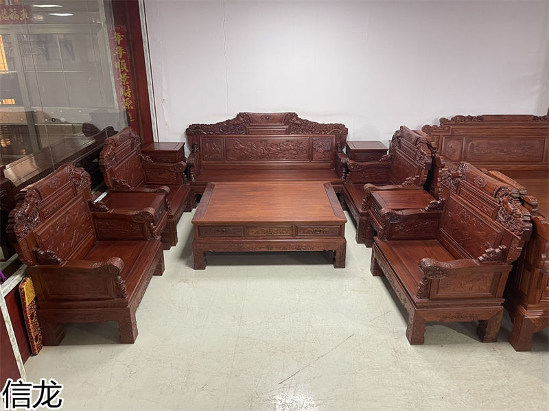 信龍紅木巴花家具