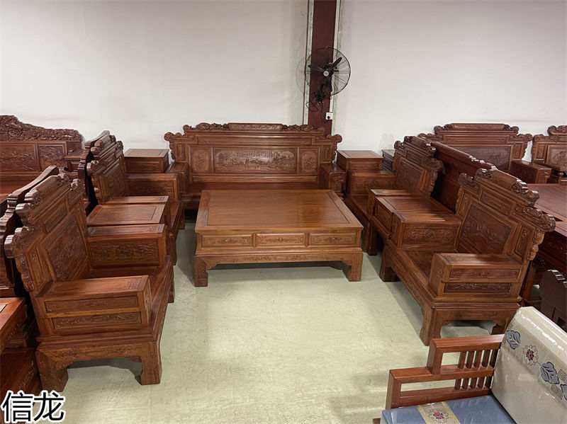 信龍紅木巴花家具