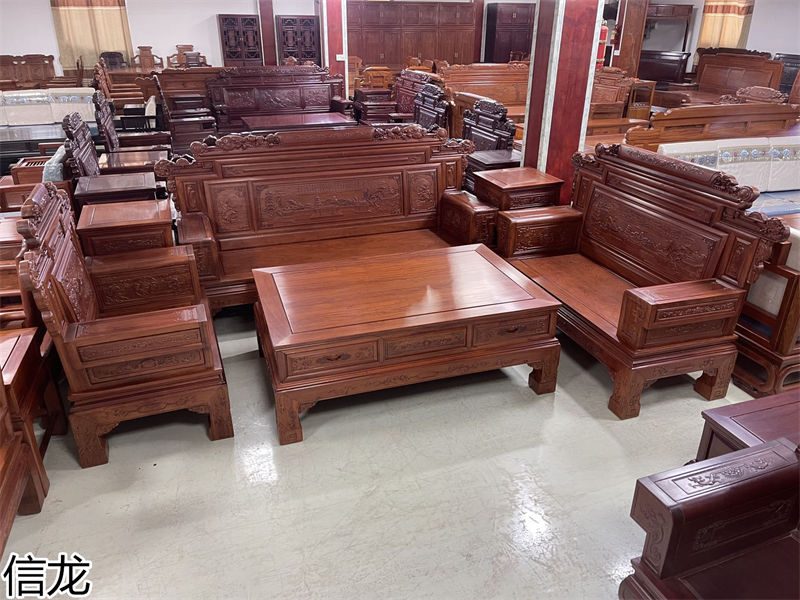 信龍紅木巴花家具