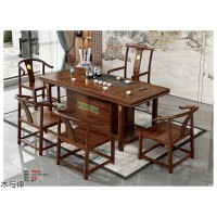木與禪·茶空間家具，南康新中式、仿古茶臺，江西檀木、烏金木、剛果金花梨木茶臺廠家