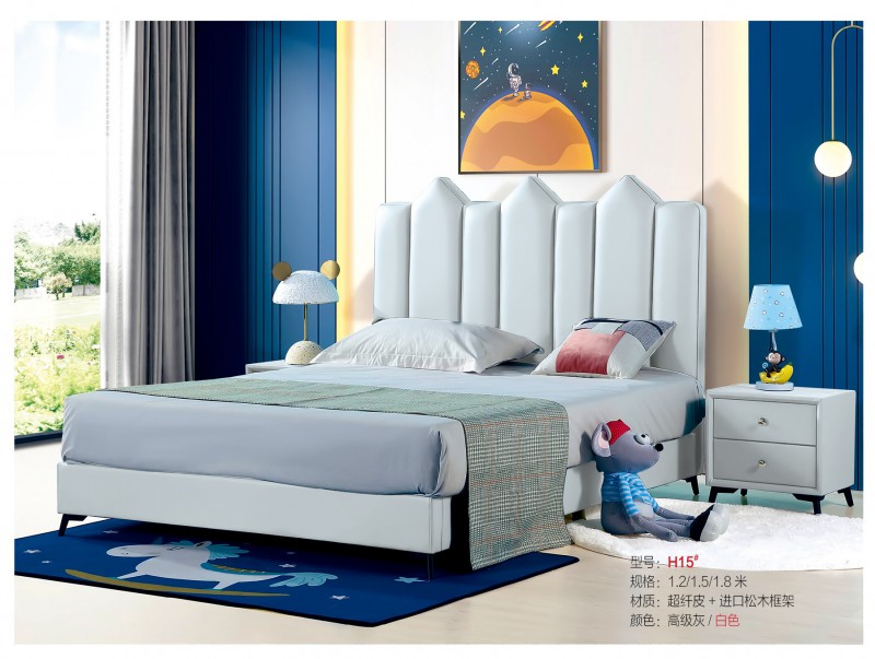 青少年兒童軟體床H15#（白色）