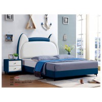 嘻哈年華青少年兒童軟體床K66#（藍白）