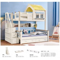 嘻哈年華輕奢風青少年兒童床2208#子母床（小屋）