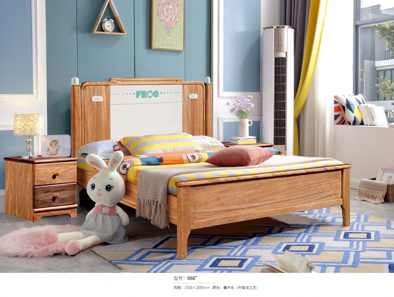 金絲檀木青少年兒童床066#