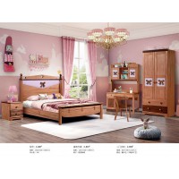 嘻哈年華金絲檀木青少年兒童床C-087#