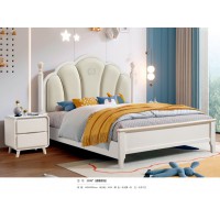 嘻哈年華奶油風青少年兒童床2308#（麥穗軟包）