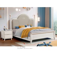 嘻哈年華奶油風青少年兒童床2306#（皇冠軟包）