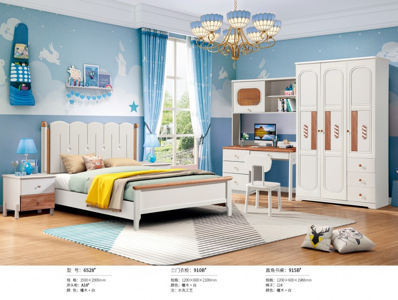 奶油風青少年兒童床6528#