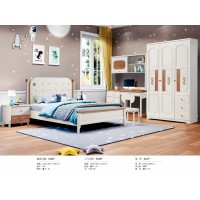 嘻哈年華奶油風青少年兒童床6527#