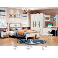 嘻哈年華奶油風青少年兒童床6520#