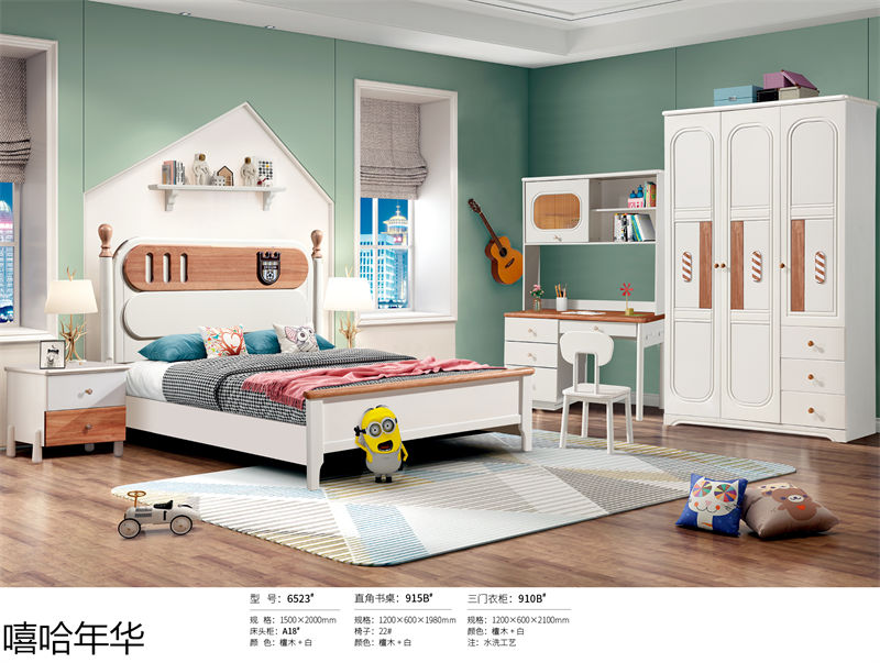 嘻哈年華奶油風(fēng)兒童實(shí)木家具