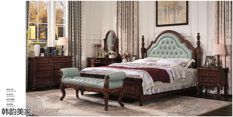 韓韻美家美式實木套房家具