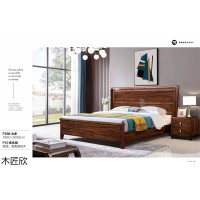 南康南美胡桃木家具，南美胡桃木床，江西實木床，木匠欣家具，翀帆家具生產廠家