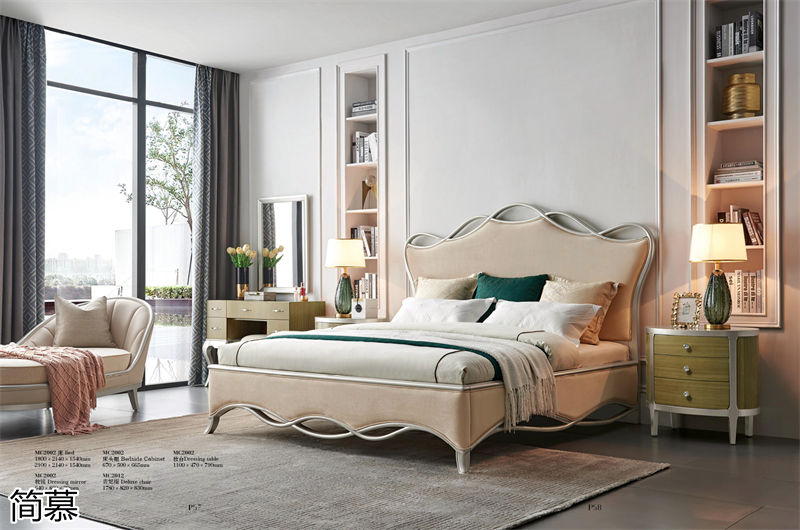 簡慕新美式香檳色家具