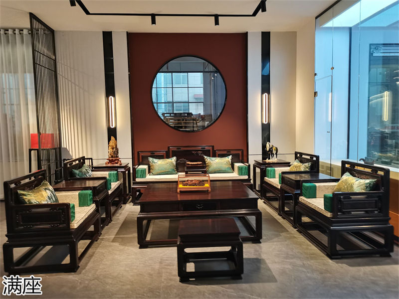 滿座紫光檀紅木家具