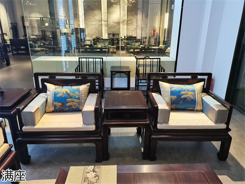 滿座紫光檀紅木家具