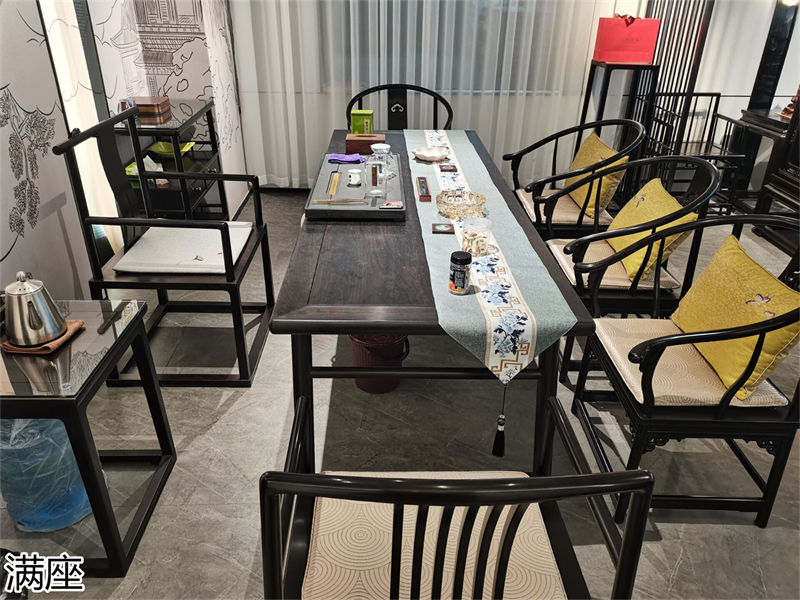 滿座紫光檀紅木家具