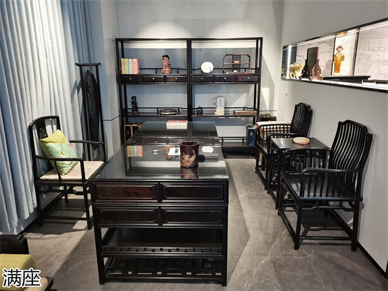 滿座紫光檀紅木家具