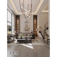 南康整木定制，江西別墅大平層、酒店會所辦公家具原木定制，子木緣家具生產廠家