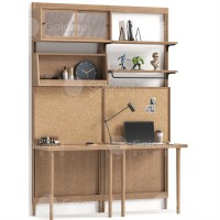 歌樂美白蠟木臥室柜