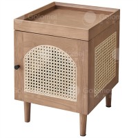 歌樂美白蠟木S1036床頭柜