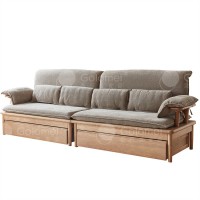 歌樂美白蠟?zāi)維2086沙發(fā)+抽屜