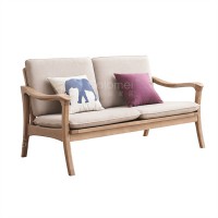 歌樂美白蠟木125雙人位沙發