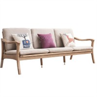 歌樂美白蠟木125三人位沙發
