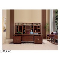 萬木天宏南美黑胡桃木茶臺辦公家具，南康茶空間、辦公家具，江西寶林家具廠家