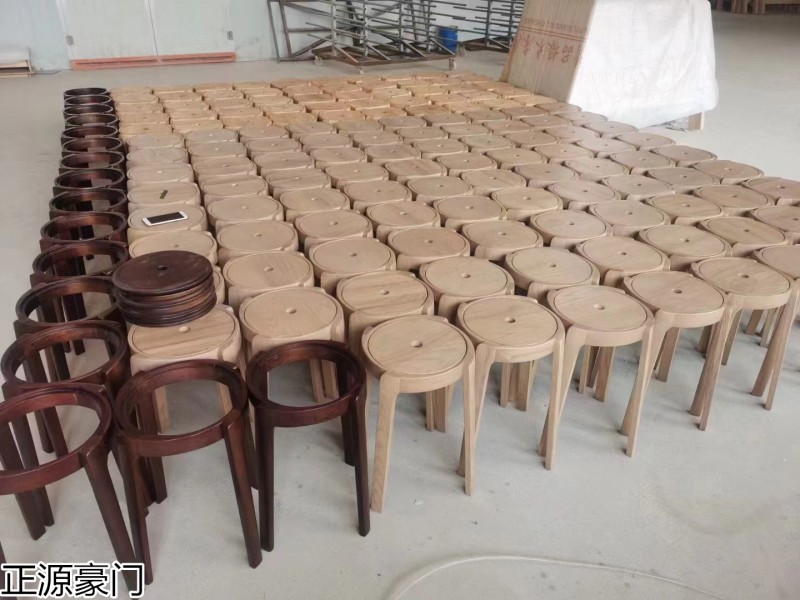 正源豪門 高端原木風車凳