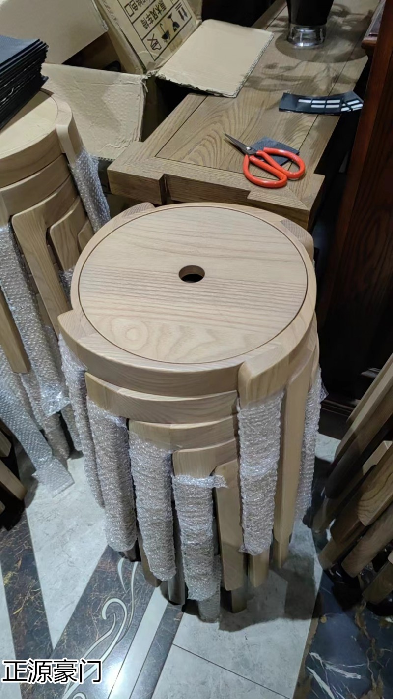 正源豪門 高端原木風車凳