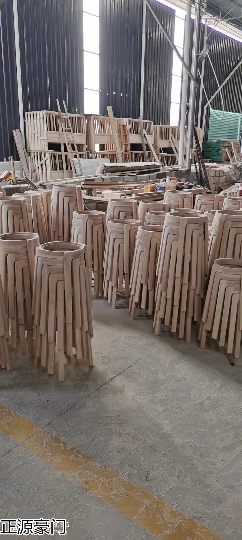 正源豪門 高端原木風車凳