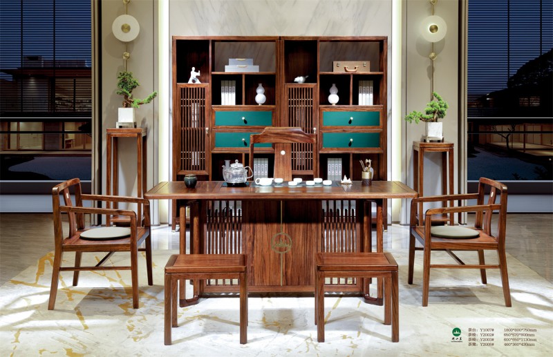 茶臺Y1007#、茶椅Y2002#、茶椅Y2003#、茶凳Y2008#