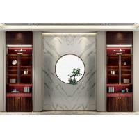 昌龍禾運新中式烏金木定制廳邊柜