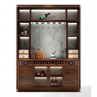 昌龍禾運新中式烏金木三門酒柜1-552B#