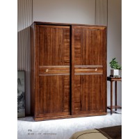昌龍禾運(yùn)新中式烏金木趟門衣柜1-157#